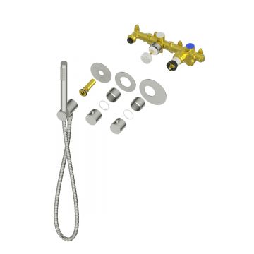 Душевая система встроенная с термостатом Timo (Тимо) Saona черное золото (SX-2359/18SM)