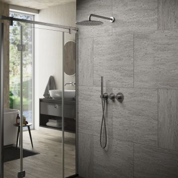 Душевая система встроенная с термостатом Timo (Тимо) Saona черное золото (SX-2359/18SM)