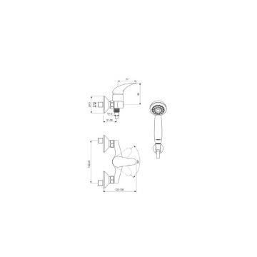 Смеситель для душа Vidima (Видима) Orion BA003AA, хром