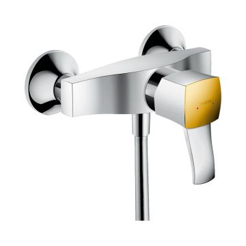 Смеситель для душа Hansgrohe (Хансгрое) Metropol Classic с рычаговой рукояткой 31360090 хром золото