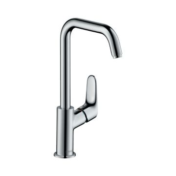 Смеситель для раковины Hansgrohe (Хансгрое) Focus 240 без сливного набора с поворотным изливом 120° 31519000 хром