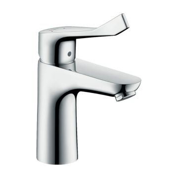 Смеситель для раковины Hansgrohe (Хансгрое) Focus 100 без сливного набора с длинной рукояткой 31915000 хром