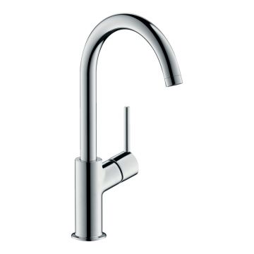 Смеситель для раковины Hansgrohe (Хансгрое) Talis с фиксированным изливом и сливным клапаном Push 32080000 хром