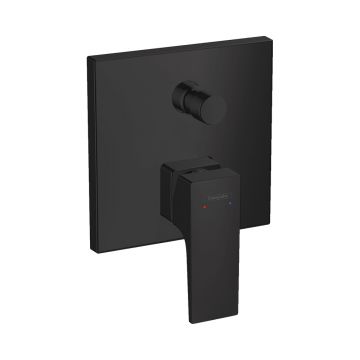 Смеситель для ванны Hansgrohe (Хансгрое) Metropol с рычаговой рукояткой со встроенной защитной комбинацией СМ 32546670 черный матовый