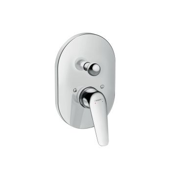 Смеситель для ванны Hansgrohe (Хансгрое) Novus с переключателем встраиваемый 71047000 хром