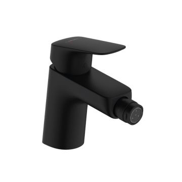 Смеситель для биде Hansgrohe (Хансгрое) Logis однорычажный со сливным гарнитуром 71204670 черный матовый