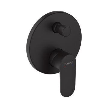 Смеситель для ванны Hansgrohe (Хансгрое) Vernis Blend однорычажный скрытого монтажа 71467670 черный матовый