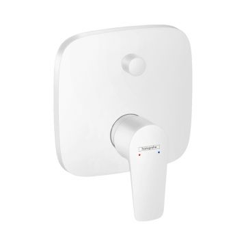 Смеситель для ванны Hansgrohe (Хансгрое) Talis E однорычажный скрытый монтаж со встроенной защитной комбинацией 71474700 белый матовый