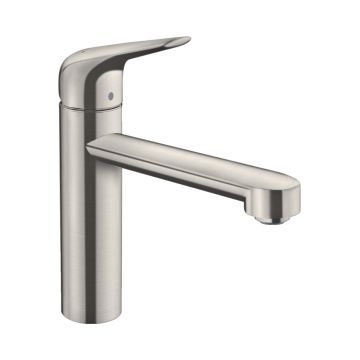 Смеситель для кухни Hansgrohe (Хансгрое) Focus M42 однорычажный 120 1jet 71806800 сталь