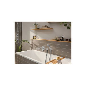 Смеситель для ванны Hansgrohe (Хансгрое) Rebris E скрытого монтажа со встроенной защитной комбинацией 72469000 хром