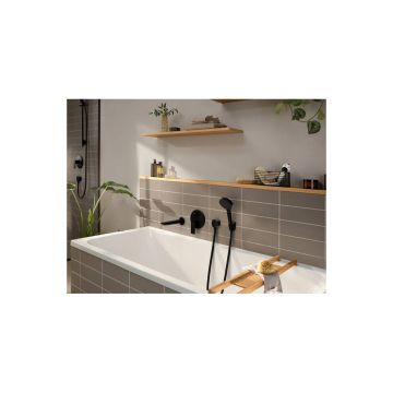 Смеситель для ванны Hansgrohe (Хансгрое) Rebris E скрытого монтажа со встроенной защитной комбинацией 72469670 хром