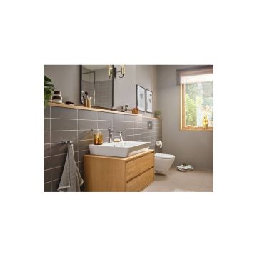 Смеситель для раковины Hansgrohe (Хансгрое) Rebris E 110 CoolStart со сливным гарнитуром 72589000 хром