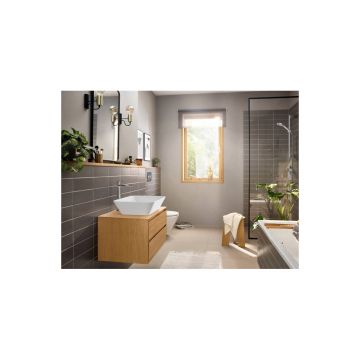 Смеситель для накладной раковины Hansgrohe (Хансгрое) Rebris E 240 CoolStart со сливным гарнитуром 72591000 хром