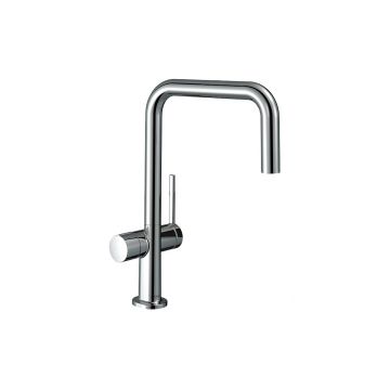 Смеситель для кухни Hansgrohe (Хансгрое) Talis M54 однорычажный U 220 с запорным вентилем 1jet 72807000 хром