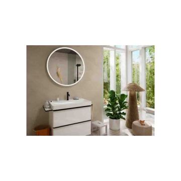 Смеситель для раковины Hansgrohe (Хансгрое) Tecturis S 110 однорычажный со сливным гарнитуром 73310670 матовый черный