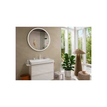 Смеситель для раковины Hansgrohe (Хансгрое) Tecturis S 110 однорычажный со сливным гарнитуром 73310700 матовый белый