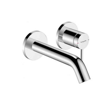 Смеситель для раковины Hansgrohe (Хансгрое) Tecturis S однорычажный для скрытого монтажа настенный 73350000 хром