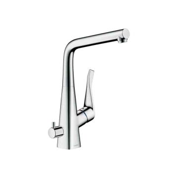 Смеситель для кухни Hansgrohe (Хансгрое) Metris M71 однорычажный 320 с запорным вентилем 1jet 73815000 хром