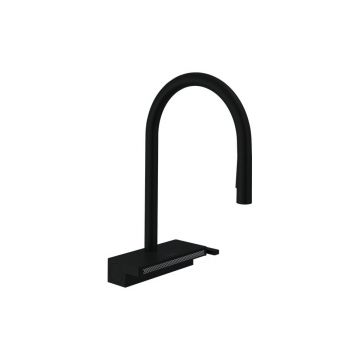 Смеситель для кухни Hansgrohe (Хансгрое) Aquno Select M81 73831670 черный матовый