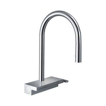 Смеситель для кухни Hansgrohe (Хансгрое) Aquno Select M81 однорычажный 170 с вытяжным душем 3jet 73837000 хром