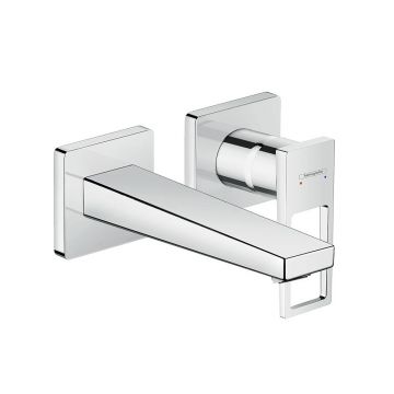 Смеситель для раковины Hansgrohe Metropol однорычажный настенный излив 165 мм с рукояткой-петлей 74525000 хром