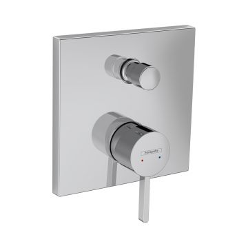 Смеситель для ванны Hansgrohe (Хансгрое) Finoris однорычажный скрытого монтажа со встроенной защитной комбинацией EN1717 76416000 хром