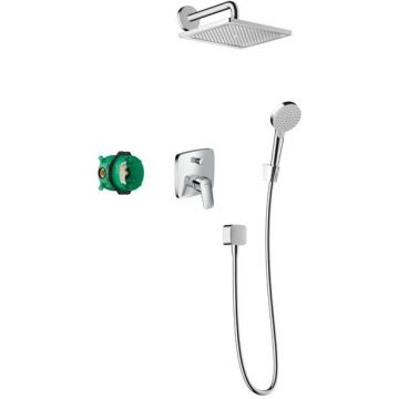 Душевой комплект Hansgrohe Crometta с однорычажным смесителем Lоgis, цвет: хром 27957000