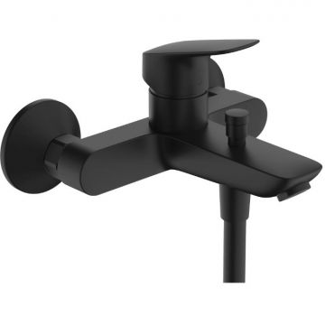 Смеситель Hansgrohe (Хансгрое) Logis для ванны, настенный, цвет: черный матовый 71400670