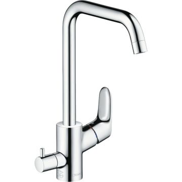 Смеситель для кухни Hansgrohe (Хансгрое) Focus M41 260, с запорным вентилем 31823000, хром