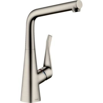 Смеситель для кухни Hansgrohe (Хансгрое) Metris M71 320 14822800, под сталь