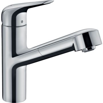Смеситель для кухни Hansgrohe (Хансгрое) Focus M42 150, с вытяжным изливом 1jet 71814000, хром