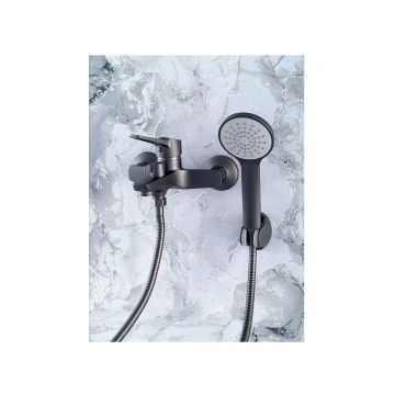 Смеситель для ванны Potato (Потато) P30155QH, графитно-черный