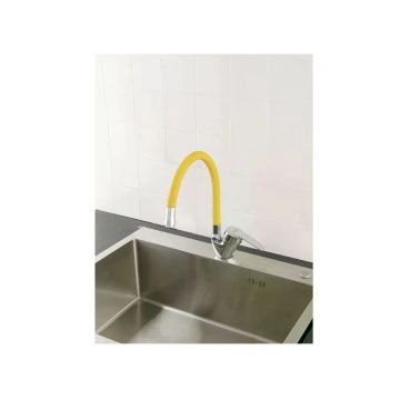 Смеситель для кухни Potato (Потато) P58278-10N, хром, желтый