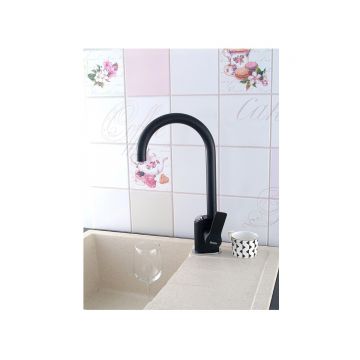 Смеситель для кухни Potato (Потато) P44292BL под фильтр, черный матовый