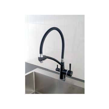 Смеситель для кухни Potato (Потато) P4077BL, черный