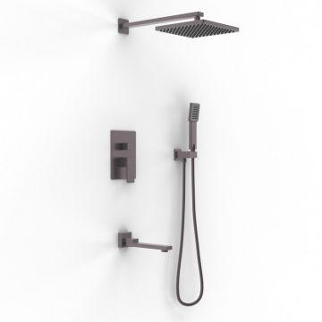 Душевой комплект Berges (Бергес) Nardis 3S, поворотный излив, оружейная сталь 071012