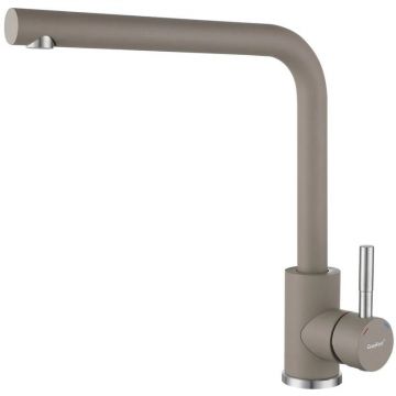 Смеситель для кухни GranFest (Гранфест) QUARZ Г-обр. D-35мм, Z-5411 песочный