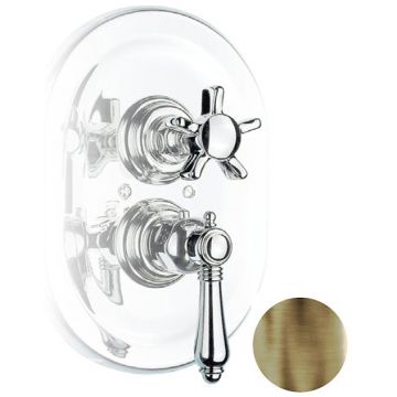 Смеситель Nicolazzi (Николации) Dames Anglaises для душа, встраиваемый, 3/4″ с запорным вентилем, цвет: бронза 4909BZ18