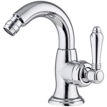 Смеситель Nicolazzi (Николации) El Capitan для биде, на 1 отверстие, с донным клапаном, излив: 132 мм, цвет: хром 3455CR75C