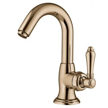 Смеситель Nicolazzi (Николации) El Capitan для раковины однорычажный, с донным клапаном, цвет: Вrоnzе Рlаtеd 3454BZ75C