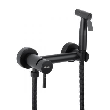 Смеситель для биде Fixsen (Фиксен) Oxford FX-9505B с гигиеническим душем, черный