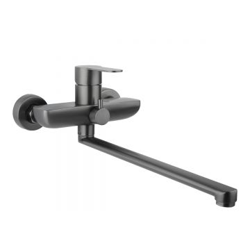 Смеситель для ванны Fixsen (Фиксен) Nordic FX-8801F, графит