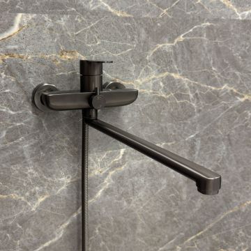 Смеситель для ванны Fixsen (Фиксен) Nordic FX-8801F, графит