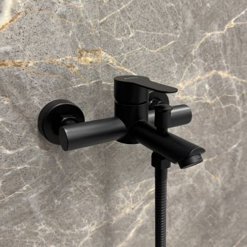 Смеситель для ванны Fixsen (Фиксен) Nordic FX-8803B, черный