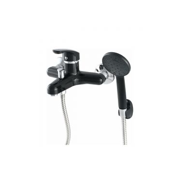 Смеситель для ванны Эверест (Everest) B30-0336 черный,хром