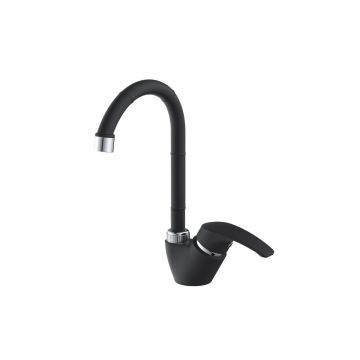 Смеситель для кухни Эверест (Everest) B57-0336 черный,хром