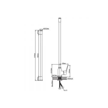 Смеситель для кухни Diadonna (Диадона) D155-41 хром,белый