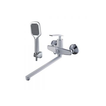 Смеситель для ванны Diadonna (Диадона) D87-222137W белый,хром