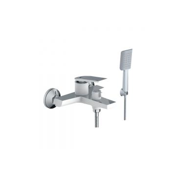 Смеситель для ванны Diadonna (Диадона) D169-30W белый,хром