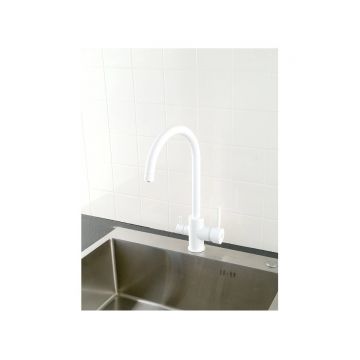 Смеситель для кухни Diadonna (Диадона) D49-19043W белый